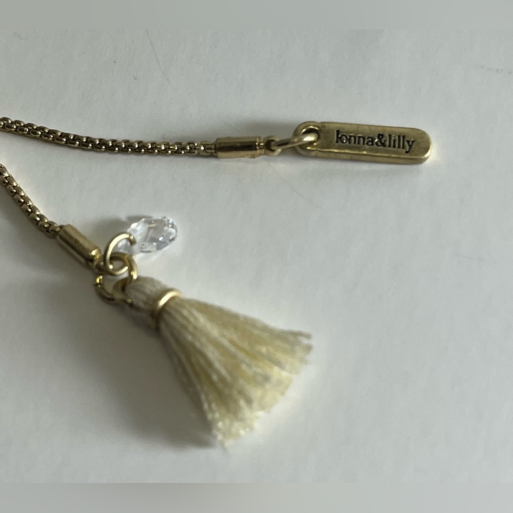 Lonna & Lilly Gold-Tone White Flower Slider Bracelet - Picture 6 of 6